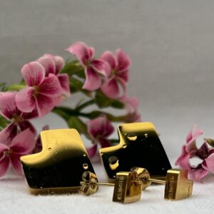 Rich collection small earring, 2 layers of gold, hypoallergenic, waterproof & tarnish free 18cm